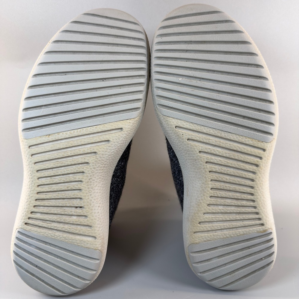 Allbirds Wool Runner Up Mid WRUM Mens 9 Running Shoes Charcoal Gray White Lace - Picture 15 of 16